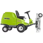 GRILLO gyűjtős frontkaszás fűnyíró traktor FD 280 ( Vágóasztallal )