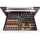 NEO Tools 84-220-6 Műhelykocsi PRO 7 fiókkal, 329db szerszámmal 805x972x460mm, szerszámkocsi