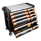 NEO Tools 84-225-6 Műhelykocsi PRO, 12 fiókos, 358 szerszámmal, szerszámkocsi