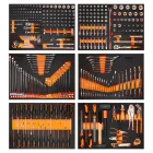 NEO Tools 84-225-6 Műhelykocsi PRO, 12 fiókos, 358 szerszámmal, szerszámkocsi