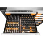 NEO Tools 84-225-6 Műhelykocsi PRO, 12 fiókos, 358 szerszámmal, szerszámkocsi