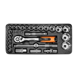 Neo-Tools-84-238-Dugokulcskeszlet-1-2-27Db-10-26Mm-Muhelykocsitalcaval