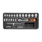 Neo-Tools-84-239-Dugokulcskeszlet-3-8-22Db-6-24Mm-Muhelykocsitalcaval