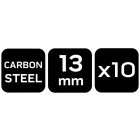 NEO Tools 84-903 Szerszámtartó klipsz, falra szerelhető, horganyzott acél, átmérő 13mm, 10db