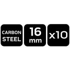 NEO Tools 84-904 Szerszámtartó klipsz, falra szerelhető, horganyzott acél, átmérő 16mm, 10db