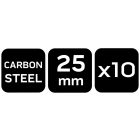 NEO Tools 84-906 Szerszámtartó klipsz, falra szerelhető, horganyzott acél, átmérő 25mm, 10db