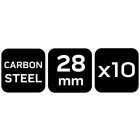 NEO Tools 84-907 Szerszámtartó klipsz, falra szerelhető, horganyzott acél, átmérő 28mm, 10db