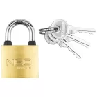 NEO TOOLS 85-050 Lakat 30mm réz-acél, időjárásálló, 3 kulccsal, NEO TOOLS