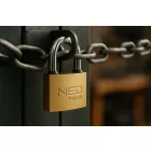 NEO TOOLS 85-052 Lakat 50mm réz-acél, időjárásálló, 3 kulccsal, NEO TOOLS