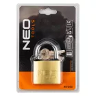 NEO TOOLS 85-052 Lakat 50mm réz-acél, időjárásálló, 3 kulccsal, NEO TOOLS