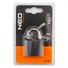 NEO TOOLS 85-056 Lakat 30mm, festett öntvény-acél, időjárásálló, 3 kulccsal, NEO TOOLS