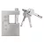 NEO TOOLS 85-062 Lakat 70mm oldalcsapos, rézöntvény-acél, időjárásálló, 3 kulccsal, NEO TOOLS