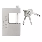 NEO TOOLS 85-063 Lakat 90mm oldalcsapos, rézöntvény-acél, időjárásálló, 3 kulccsal, NEO TOOLS