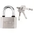 NEO TOOLS 85-065 Lakat 60mm, rézöntvény-acél, időjárásálló, 3 kulccsal, NEO TOOLS