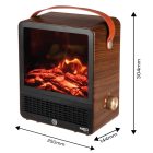 NEO Tools 90-156 Elektromos látványkandalló, 850/1500W, termosztát, hőkioldó