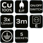 NEO-TOOLS-90-179-Halozati-eloszto-kapcsolos-5-aljzat-3m-3x15mm2-kabel-feher