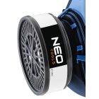 NEO Tools 97-351 Szilikon félmaszk készlet, 2db szűrővel, P3 R, por és kis részecskék elleni védelem