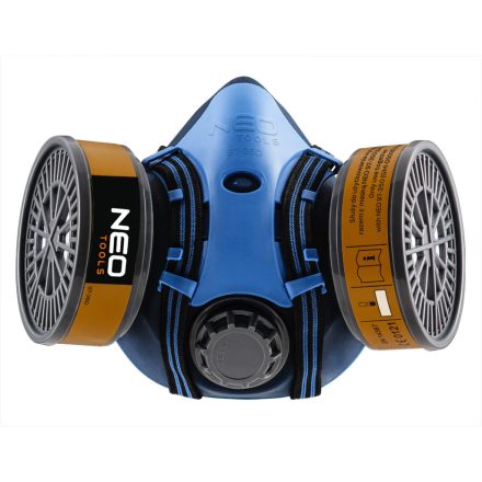 NEO Tools 97-352 Szilikon félmaszk készlet, 2db szűrővel, A1, szerves gázok ellen