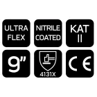 NEO-TOOLS-97-622-9-Munkakesztyu-Ultraflex-nylon-spandex-polimetilnitril-hab-bevonattal-4131X-9