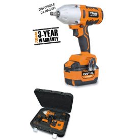   BETA 1984/K1200 Irányváltós ütvecsavarbehajtó, 20 V, szénkefe nélküli motor, 1/2” csatlakozó - 1000 Nm (019840120) 2 db 6 Ah lítiumion akkumulátorral és gyorstöltővel