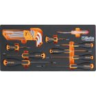 BETA BW 2200E/21 Worker 3 fiókos szerszámos láda 159 darabos szerszámkészlettel (022006211)