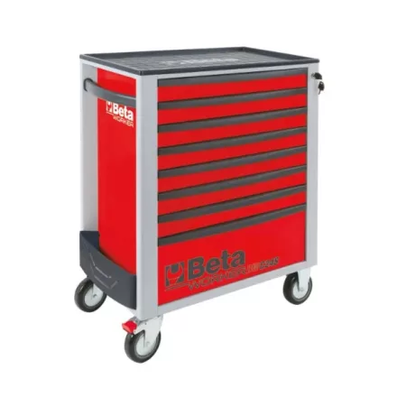 BETA BW 2400S-R8/E-L Worker 8 fiókos szerszámkocsi 398 darabos szerszámkészlettel (024006343)
