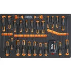 BETA BW 2400S-R8/E-L Worker 8 fiókos szerszámkocsi 398 darabos szerszámkészlettel (024006343)