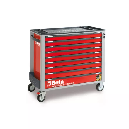 BETA BW 2400S-XLR9/E-XL Worker 9 fiókos szerszámkocsi 487 darabos szerszámkészlettel (024006363)