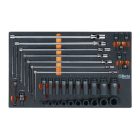 BETA BW 2400S-G7/AUTO Worker 7 fiókos szerszámkocsi 262 darabos szerszámkészlettel (024006852)