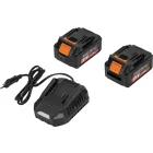 KRAFT&DELE KD3446 Akkumulátoros lombfúvó 2x4Ah  akkumulátorral, 21V