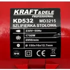 KRAFT&DELE KD532 Asztali Kettős köszörű 150mm 1700W
